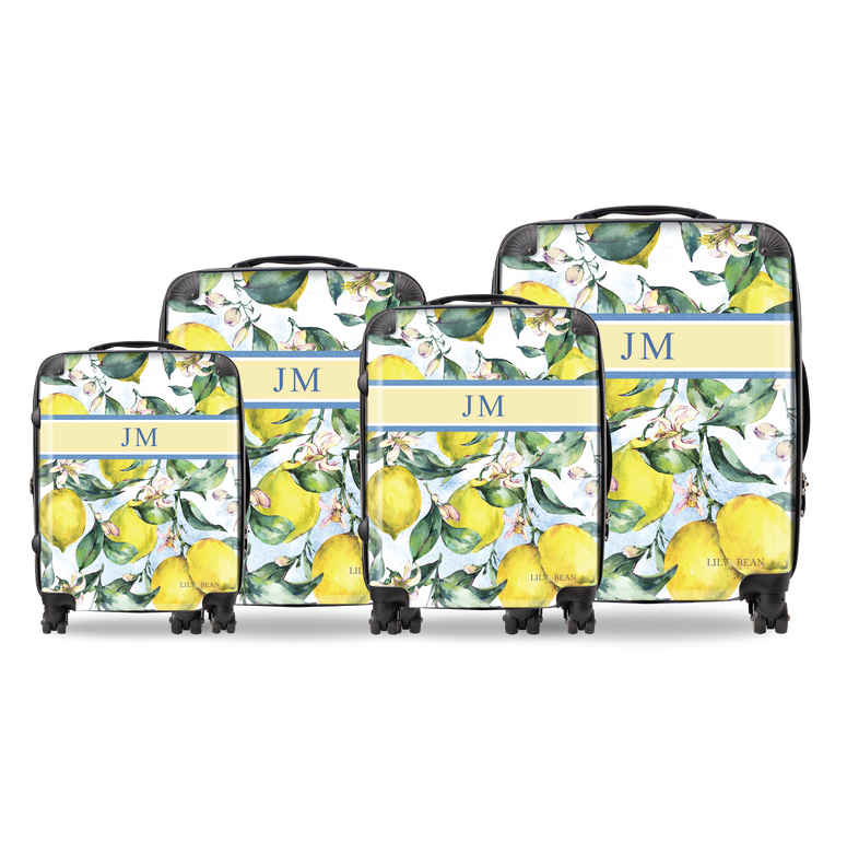 Lily & Bean personalised 'When life gives you Lemons' Luggage