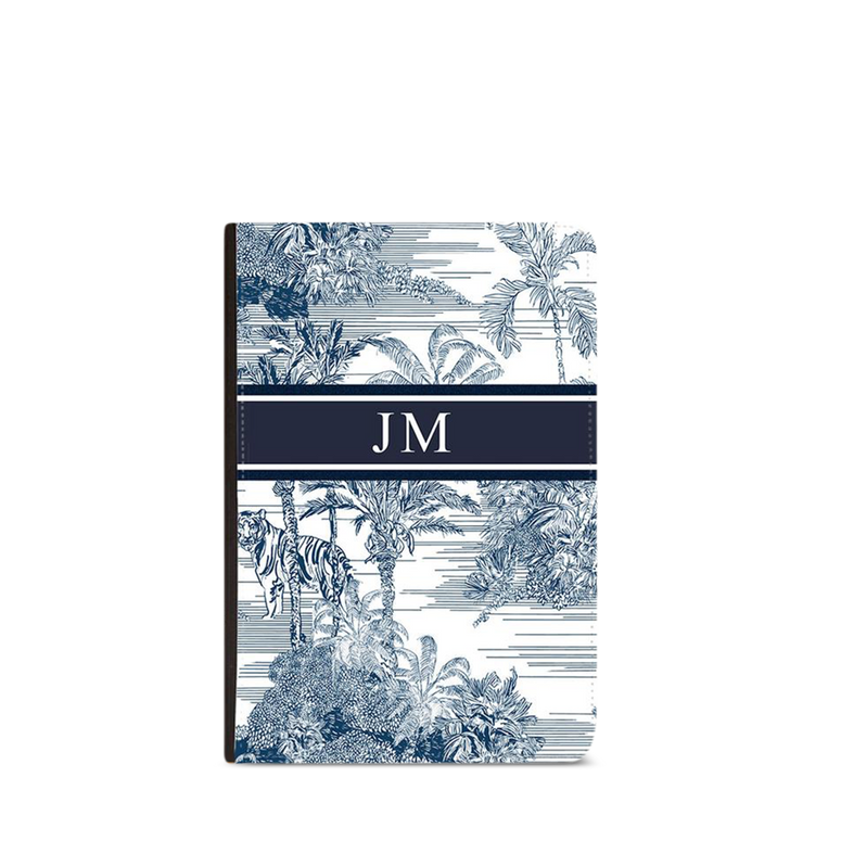 Lily & Bean Personalised Indian Blue Passport Cover