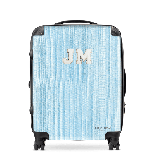Lily & Bean personalised Pale Sky Blue Luggage