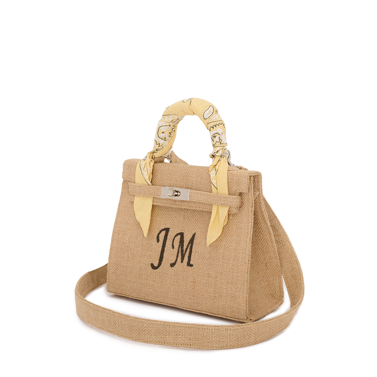 Lily & Bean Willow Classic with Yellow Bandana Hessian Bag