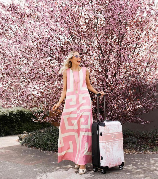 Lily & Bean personalised Isabella Luggage Pastel Pink