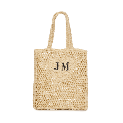 The Lily Lattice Heart Shopper - Fawn_bags